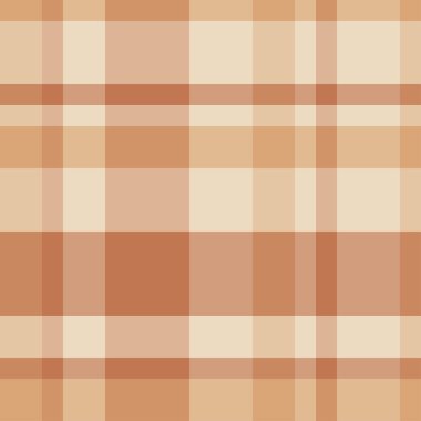 Geleneksel ekose kahverengi ve bej hücrelerdeki. Tartan sorunsuz vect