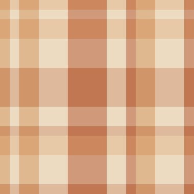 Geleneksel ekose kahverengi ve bej hücrelerdeki. Tartan sorunsuz vect
