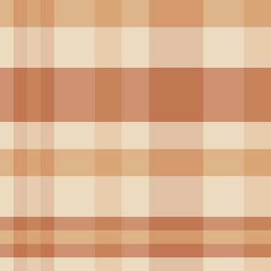 Geleneksel ekose kahverengi ve bej hücrelerdeki. Tartan sorunsuz vect