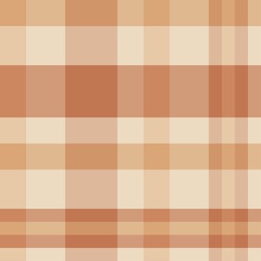 Geleneksel ekose kahverengi ve bej hücrelerdeki. Tartan sorunsuz vect