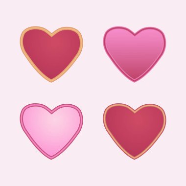 Bir çift kırmızı kalp..