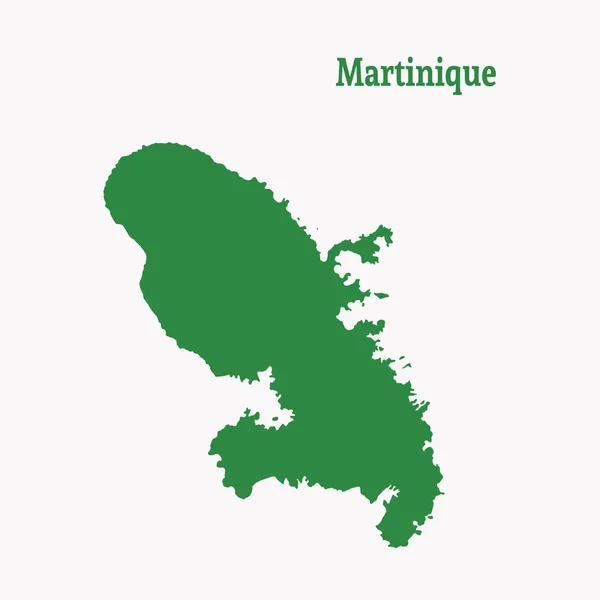 Mapa esquemático de Martinica . — Vector de stock