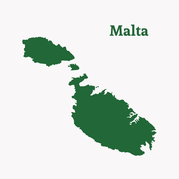 Mapa do esboço de Malta . — Vetor de Stock