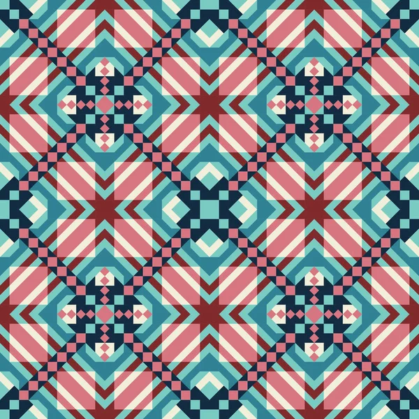 Mosaico patrón sin costura. ilustración vectorial . — Vector de stock