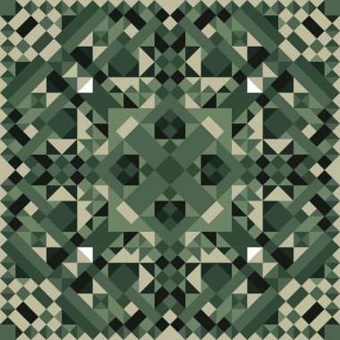 Mozaik seamless modeli. Renkli vektör çizim. Soyut 