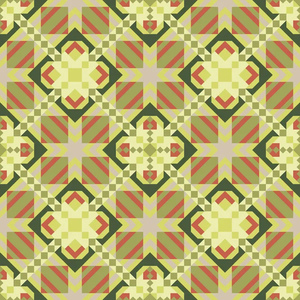 Mosaik nahtlose Muster. farbenfrohe Vektorillustration. Abstrakt — Stockvektor