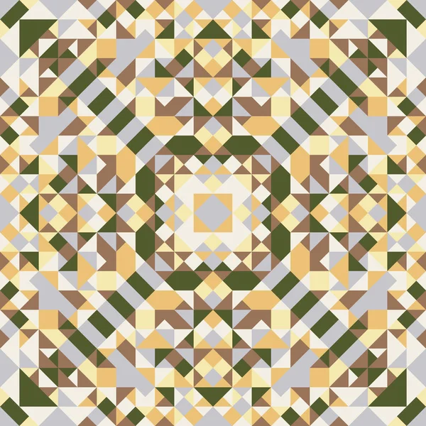 Mozaïek naadloze patroon. Kleurrijke vectorillustratie. Abstract — Stockvector