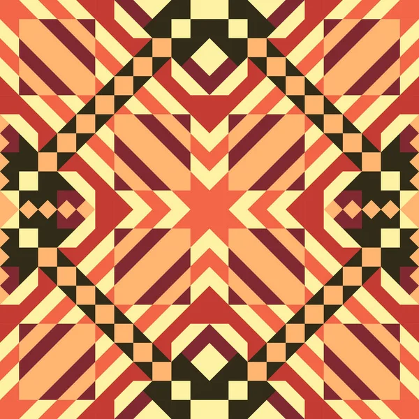 Patrón sin costura mosaico. Ilustración vectorial colorida. Abstracto — Vector de stock