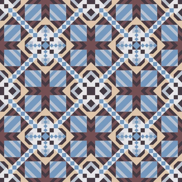 Mosaic sömlösa mönster. Färgglada vektorillustration. Abstrakt — Stock vektor
