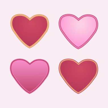 Bir çift kırmızı kalp..