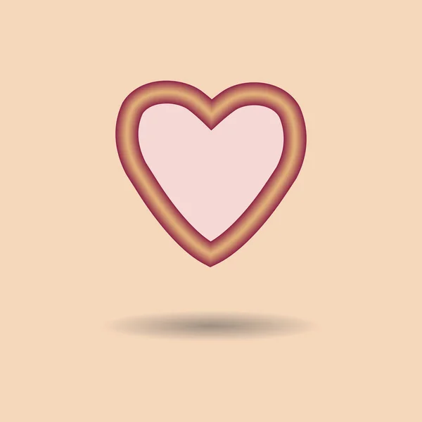 Rote und rosa Herzen. Symbol für Liebe. Vektor-illustration. — Stockvektor