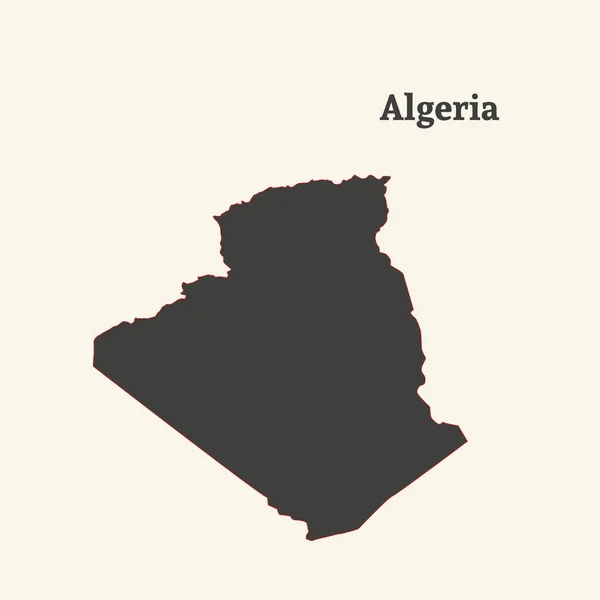 Outline map of Algeria. vector illustration. — Stock Vector