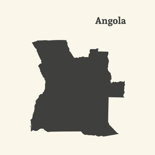 Mapa de Angola. ilustración vectorial . — Vector de stock