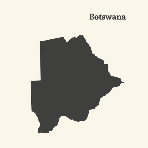 Mapa de Botswana. ilustración vectorial . — Vector de stock