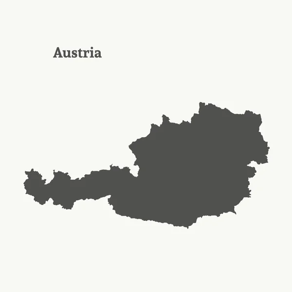 Mapa do esboço da Áustria. Ilustração vetorial isolada . — Vetor de Stock