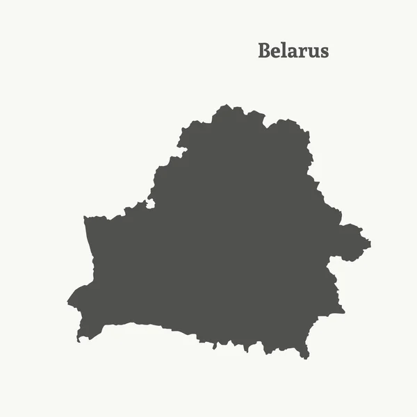 Mapa Białorusi. ilustracja wektorowa. — Wektor stockowy