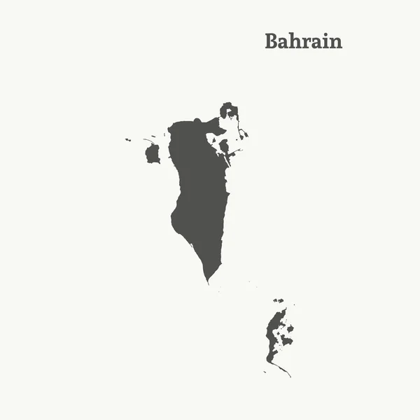 Obrys mapy z Bahrajnu. vektorové ilustrace. — Stockový vektor