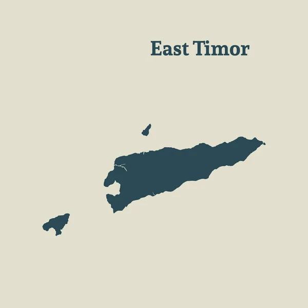 Контур карта Східного Тимору. Векторні ілюстрації. — стоковий вектор