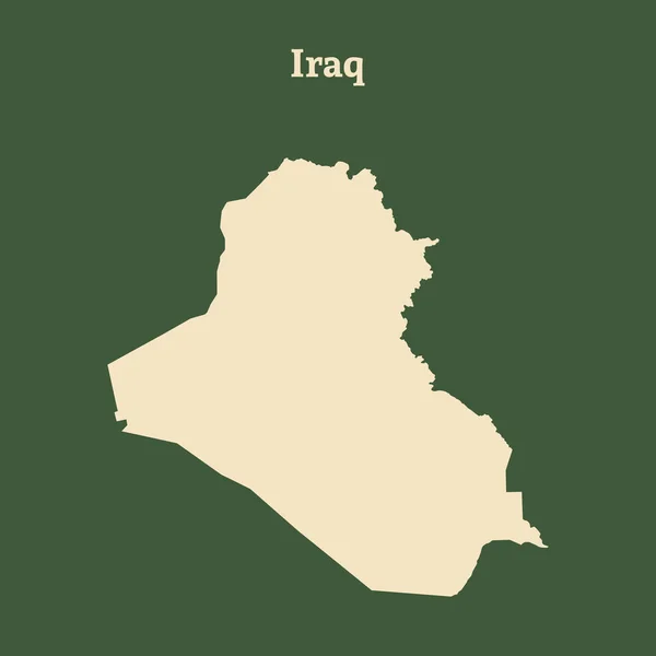 Obrys mapy z Iráku. vektorové ilustrace. — Stockový vektor