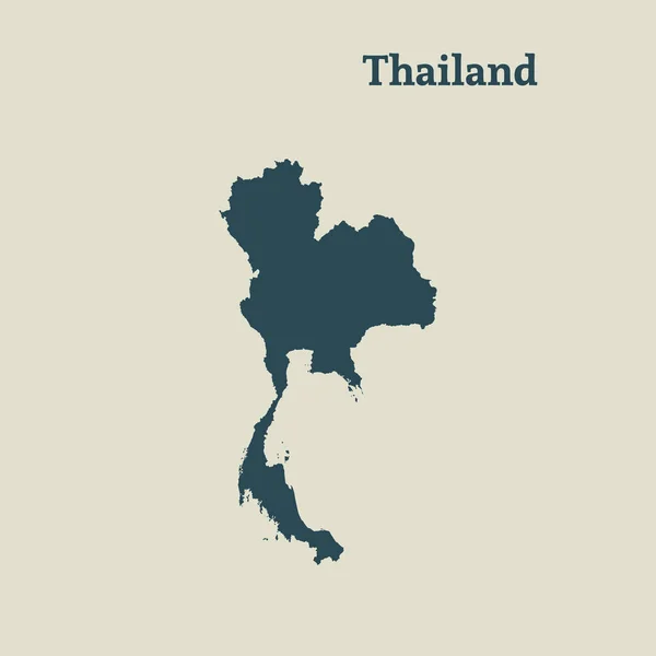 Mapa de Tailandia. ilustración vectorial . — Vector de stock