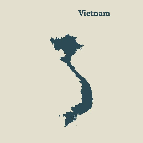 Mapa do Vietname. ilustração vetorial . — Vetor de Stock