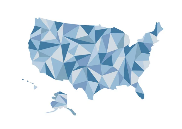 美国地图。孤立的矢量图。美国的美国人 图库矢量图片