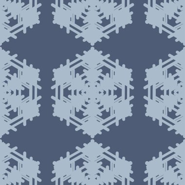 Kış kusursuz kar taneleri deseni. Vektör illüstrasyonu.