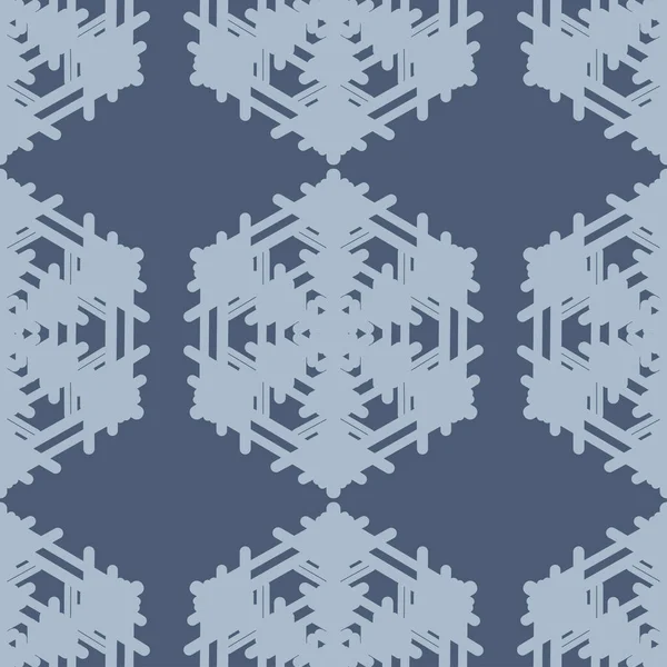 Winter Seamless Pattern Snowflakes Vector Illustration — Stock Vector