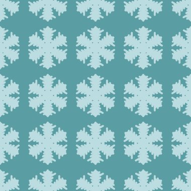 Kış kusursuz kar taneleri deseni. Vektör illüstrasyonu.