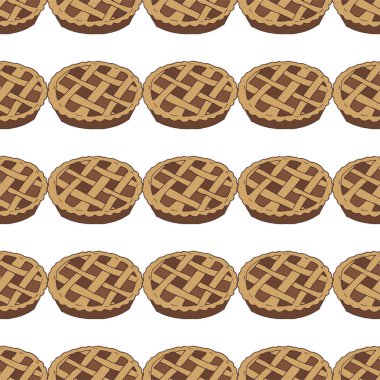 Pastalarla kusursuz desen. El çizimi vektör çizimi..