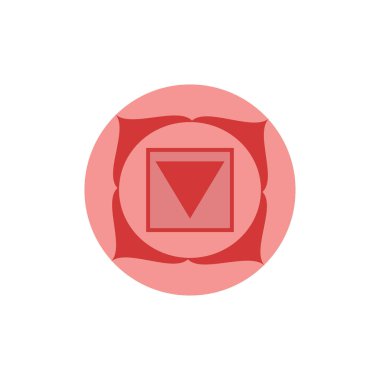 Muladhara. Kök ya da temel çakra. İlk insan sembolü. Vect