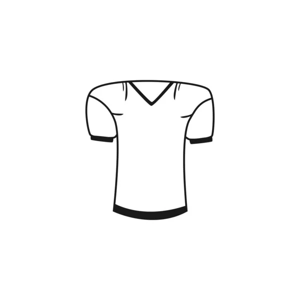 Tričko Pro Sportovní Hry Oblečení Americký Fotbal Vektorová Ilustrace Izolovaná — Stockový vektor