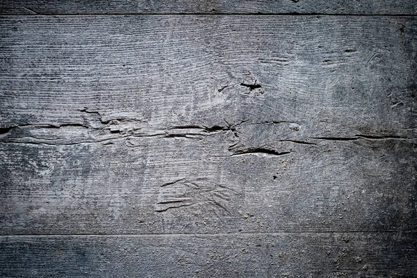 纹理背景灰色的旧肮脏板，有裂缝，横向的 — 图库照片