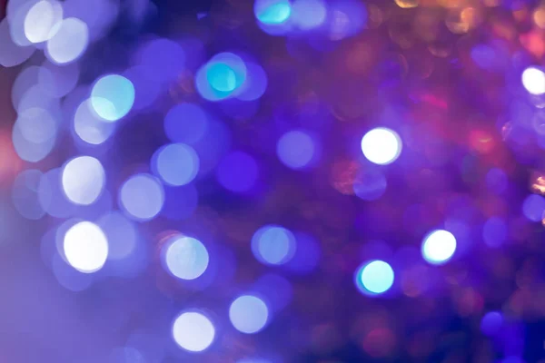 Resumen púrpura azul desenfocado Bokeh luces fondo — Foto de Stock