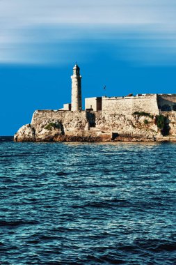 Küba 'da Havana deniz feneri görünümü