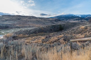 Osoyoos, British Columbia/Kanada - 18 Kasım 2017: Benekli Gölü Okanagan ulusu tarafından şifa bir yer olarak saygı bir kutsal sitedir. Göl Ayrıca tarihi ve bilimsel önemi vardır.