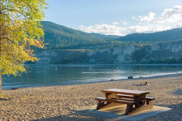 September 2019 Sommerland Britisch Columbia Canada Strand Relaxen Sun Oka — Stockfoto