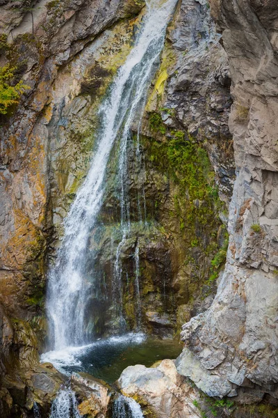 Detailní Záběr Vodopád Bazén Short Creek Gorge Fintry Provincial Park — Stock fotografie