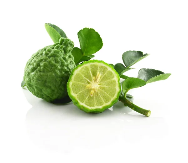 Bergamot izole edilmiş beyaz arkaplan.