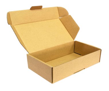 İzole üzerinde beyaz karton kutu