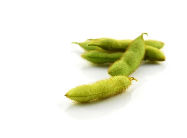 Soybean on white background. — Stock Photo, Image