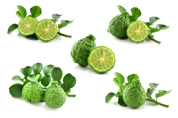 Bergamot izole edilmiş beyaz arkaplan.