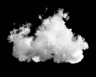 Siyah arkaplanda beyaz bulutlar