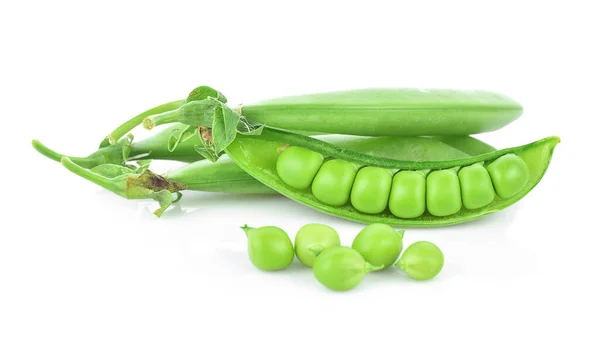 Guisantes aislados en blanco — Foto de Stock