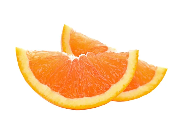 Slices of Orange Isolated on White Background — Stock Photo, Image