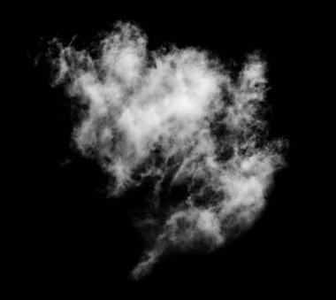 Siyah arkaplanda beyaz bulutlar