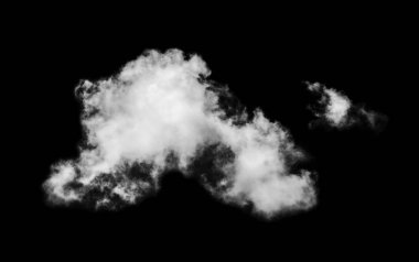 Siyah arkaplanda beyaz bulutlar