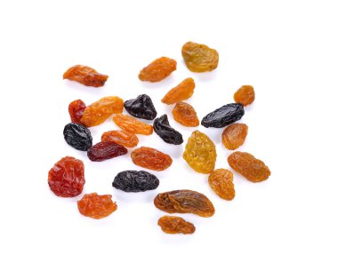 Raisins isolated on white background clipart