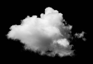 Siyah arkaplanda beyaz bulutlar