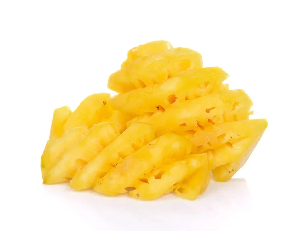 Ananászszeletek izolált fehér alapon — Stock Fotó